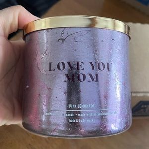 NWT Bath & Body Works 3-Wick Candle PINK LEMONADE